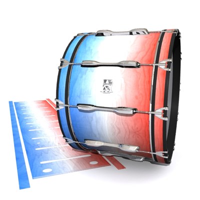 Ludwig Ultimate Series Bass Drum Slips - Patriotic Maple Fade (Red) (Blue)