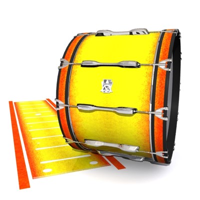 Ludwig Ultimate Series Bass Drum Slips - Phoenix Fire (Yellow) (Orange)