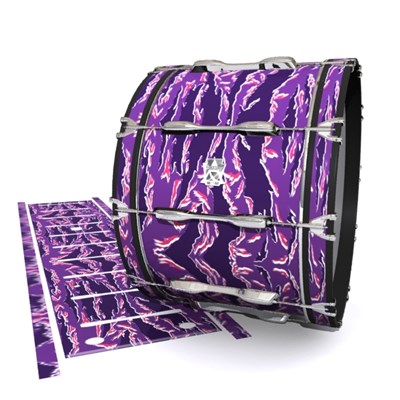 Ludwig Ultimate Series Bass Drum Slips - Violet Voltage Tiger Camouflage (Purple)