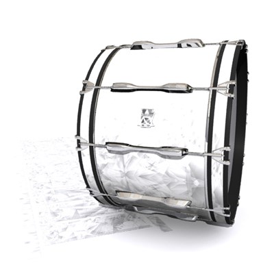 Ludwig Ultimate Series Bass Drum Slips - White Cosmic Glass (Neutral)