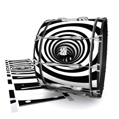 Ludwig Ultimate Series Bass Drum Slips - White Vortex Illusion (Themed)