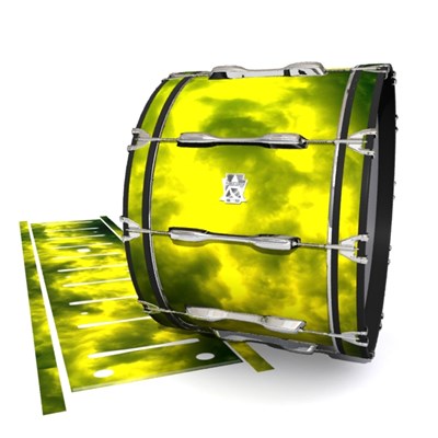 Ludwig Ultimate Series Bass Drum Slips - Yellow Smokey Clouds (Themed)