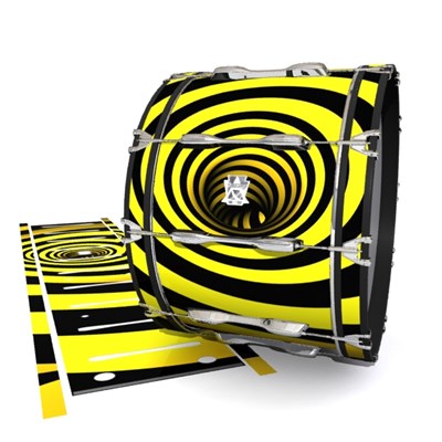 Ludwig Ultimate Series Bass Drum Slips - Yellow Vortex Illusion (Themed)