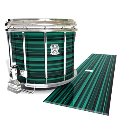 Ludwig Ultimate Series Snare Drum Slip - Aqua Horizon Stripes (Aqua)