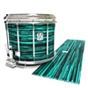 Ludwig Ultimate Series Snare Drum Slip - Chaos Brush Strokes Aqua and Black (Green) (Blue)