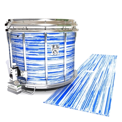 Ludwig Ultimate Series Snare Drum Slip - Chaos Brush Strokes Blue and White (Blue)