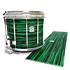 Ludwig Ultimate Series Snare Drum Slip - Chaos Brush Strokes Green and Black (Green)