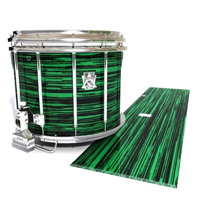 Ludwig Ultimate Series Snare Drum Slip - Chaos Brush Strokes Green and Black (Green)