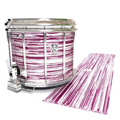 Ludwig Ultimate Series Snare Drum Slip - Chaos Brush Strokes Maroon and White (Red)
