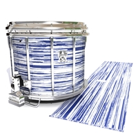 Ludwig Ultimate Series Snare Drum Slip - Chaos Brush Strokes Navy Blue and White (Blue)