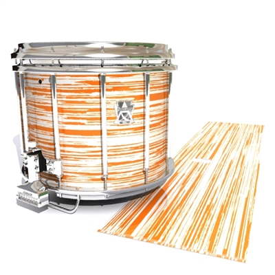 Ludwig Ultimate Series Snare Drum Slip - Chaos Brush Strokes Orange and White (Orange)