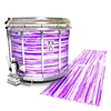 Ludwig Ultimate Series Snare Drum Slip - Chaos Brush Strokes Purple and White (Purple)