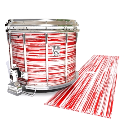 Ludwig Ultimate Series Snare Drum Slip - Chaos Brush Strokes Red and White (Red)