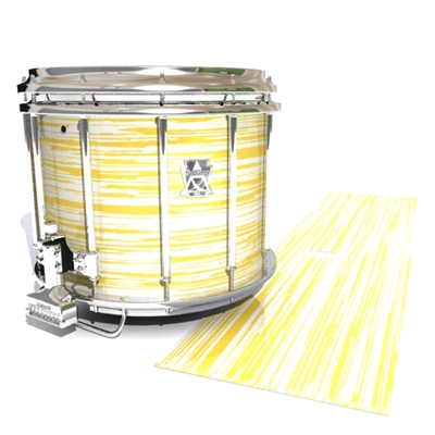 Ludwig Ultimate Series Snare Drum Slip - Chaos Brush Strokes Yellow and White (Yellow)