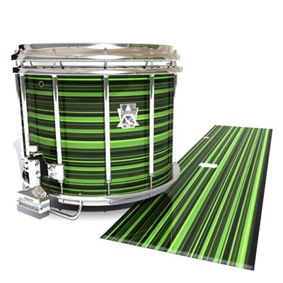 Ludwig Ultimate Series Snare Drum Slip - Green Horizon Stripes (Green)