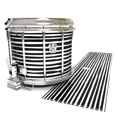 Ludwig Ultimate Series Snare Drum Slip - Lateral Brush Strokes Black and White (Neutral)