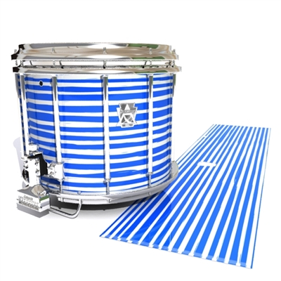 Ludwig Ultimate Series Snare Drum Slip - Lateral Brush Strokes Blue and White (Blue)