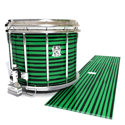 Ludwig Ultimate Series Snare Drum Slip - Lateral Brush Strokes Green and Black (Green)