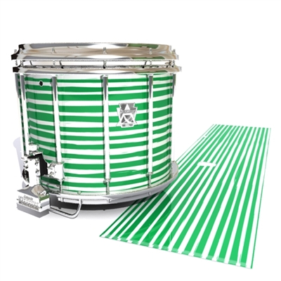 Ludwig Ultimate Series Snare Drum Slip - Lateral Brush Strokes Green and White (Green)