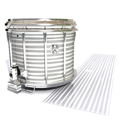 Ludwig Ultimate Series Snare Drum Slip - Lateral Brush Strokes Grey and White (Neutral)