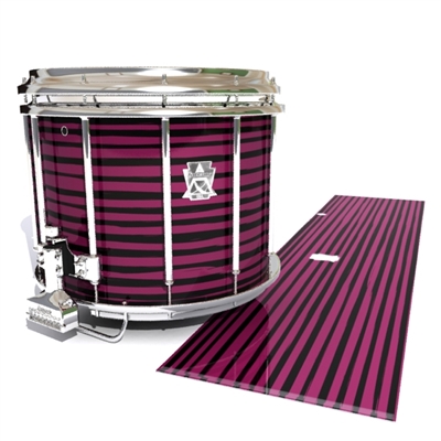 Ludwig Ultimate Series Snare Drum Slip - Lateral Brush Strokes Maroon and Black (Red)