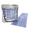 Ludwig Ultimate Series Snare Drum Slip - Lateral Brush Strokes Navy Blue and White (Blue)