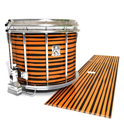 Ludwig Ultimate Series Snare Drum Slip - Lateral Brush Strokes Orange and Black (Orange)