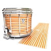 Ludwig Ultimate Series Snare Drum Slip - Lateral Brush Strokes Orange and White (Orange)