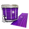 Ludwig Ultimate Series Snare Drum Slip - Lateral Brush Strokes Purple and Black (Purple)