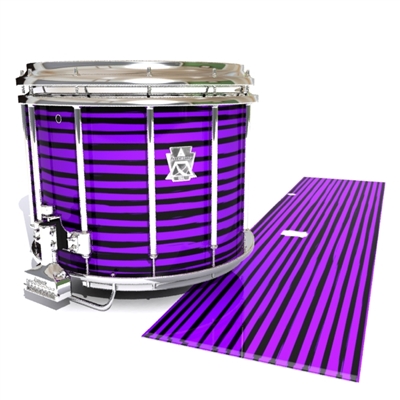 Ludwig Ultimate Series Snare Drum Slip - Lateral Brush Strokes Purple and Black (Purple)