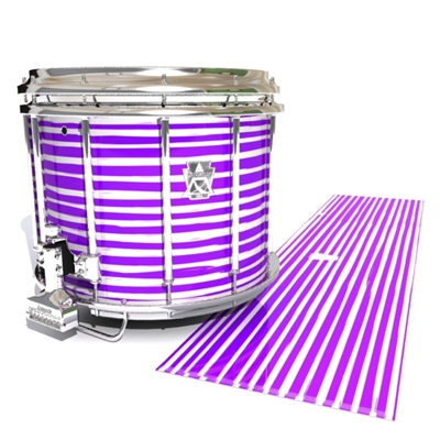 Ludwig Ultimate Series Snare Drum Slip - Lateral Brush Strokes Purple and White (Purple)