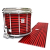 Ludwig Ultimate Series Snare Drum Slip - Lateral Brush Strokes Red and Black (Red)