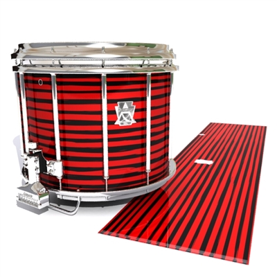 Ludwig Ultimate Series Snare Drum Slip - Lateral Brush Strokes Red and Black (Red)