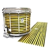 Ludwig Ultimate Series Snare Drum Slip - Lateral Brush Strokes Yellow and Black (Yellow)