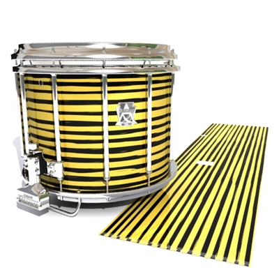 Ludwig Ultimate Series Snare Drum Slip - Lateral Brush Strokes Yellow and Black (Yellow)