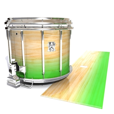 Ludwig Ultimate Series Snare Drum Slip - Maple Woodgrain Green Fade (Green)