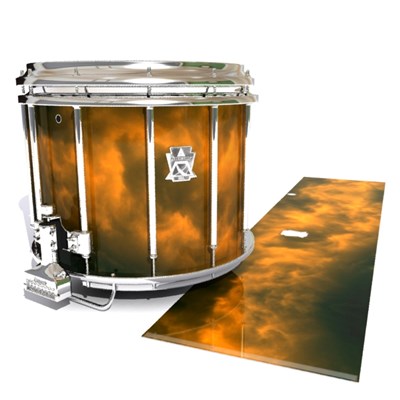 Ludwig Ultimate Series Snare Drum Slip - Orange Smokey Clouds (Themed)