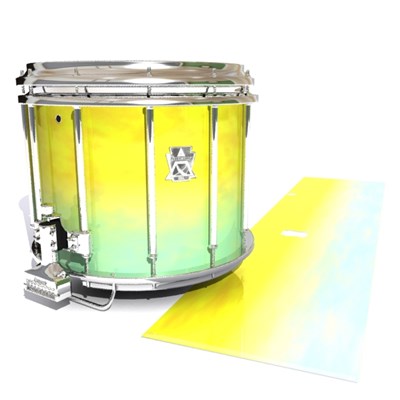 Ludwig Ultimate Series Snare Drum Slip - Springtime Fade (Yellow) (Aqua)
