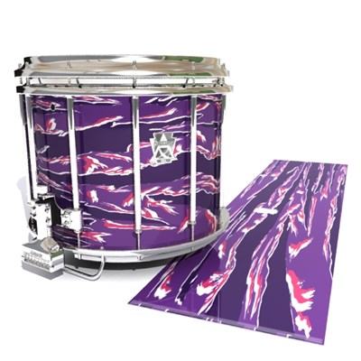 Ludwig Ultimate Series Snare Drum Slip - Violet Voltage Tiger Camouflage (Purple)