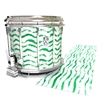 Ludwig Ultimate Series Snare Drum Slip - Wave Brush Strokes Green and White (Green)