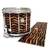 Ludwig Ultimate Series Snare Drum Slip - Wave Brush Strokes Orange and Black (Orange)