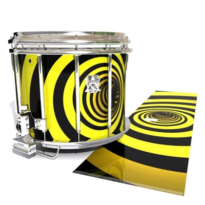 Ludwig Ultimate Series Snare Drum Slip - Yellow Vortex Illusion (Themed)
