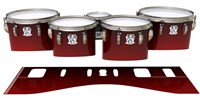 Ludwig Ultimate Series Tenor Drum Slips - Apple Maple Fade (Red)