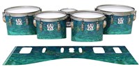 Ludwig Ultimate Series Tenor Drum Slips - Aquamarine Blue Pearl (Aqua)
