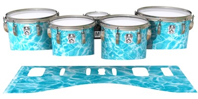 Ludwig Ultimate Series Tenor Drum Slips - Aquatic Refraction (Themed)