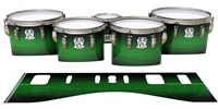 Ludwig Ultimate Series Tenor Drum Slips - Asparagus Stain Fade (Green)