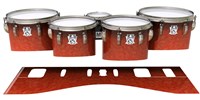 Ludwig Ultimate Series Tenor Drum Slips - Autumn Fade (Orange)