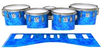 Ludwig Ultimate Series Tenor Drum Slips - Blue Cosmic Glass (Blue)