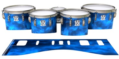 Ludwig Ultimate Series Tenor Drum Slips - Blue Smokey Clouds (Themed)