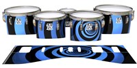 Ludwig Ultimate Series Tenor Drum Slips - Blue Vortex Illusion (Themed)